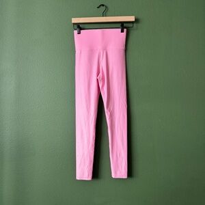 Carbon38 High Waist 7/8 Light Pink Shine Leggings XS